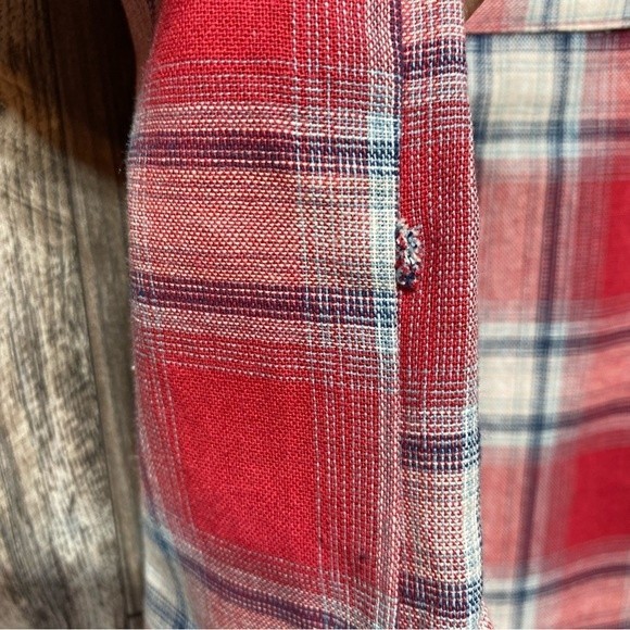 Universal Thread- Red Plaid Sleeveless Button Front Dress- Sz. L - Picture 6 of 10